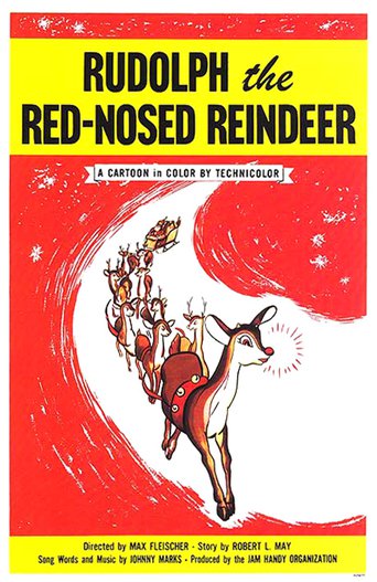 Poster for the movie "Rudolph the Red-Nosed Reindeer"