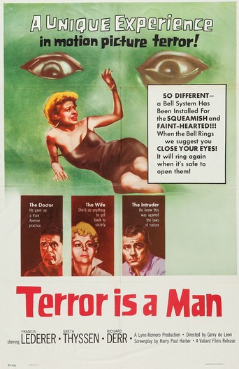 Poster for the movie "Terror Is a Man"
