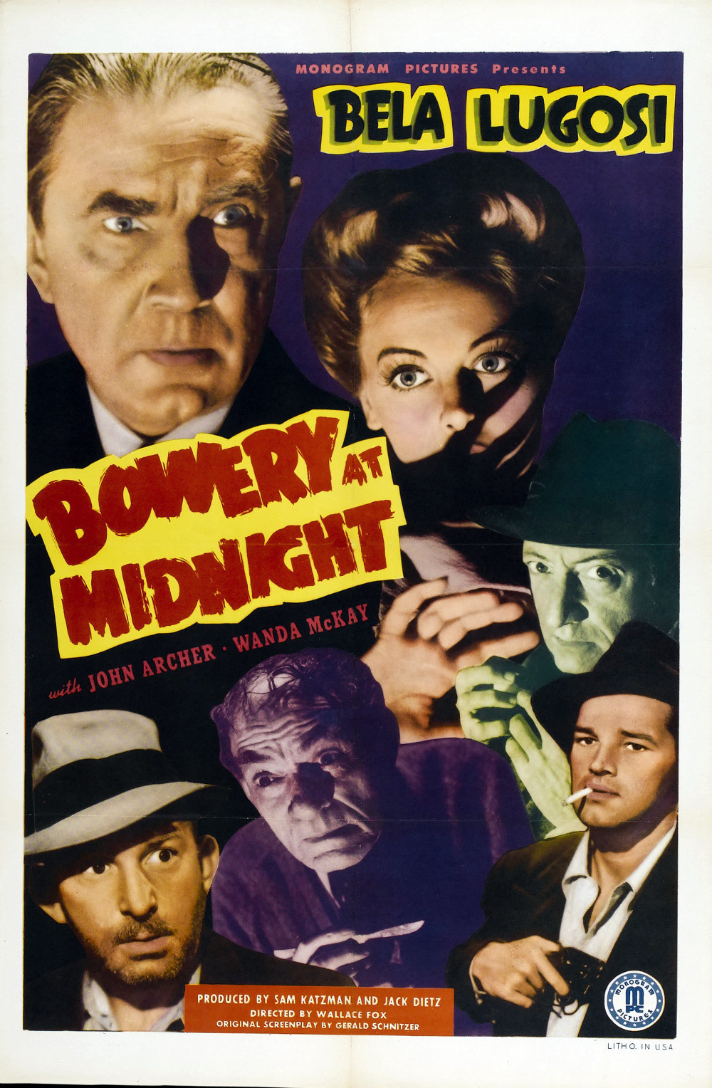 Poster for the movie "Bowery at Midnight"