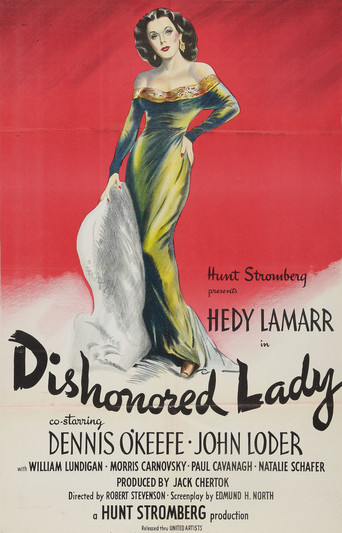 Poster for the movie "Dishonored Lady"