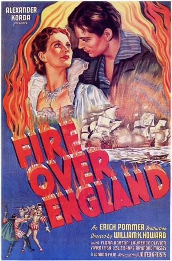 Poster for the movie "Fire Over England"