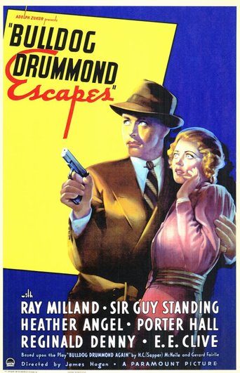Poster for the movie "Bulldog Drummond Escapes"