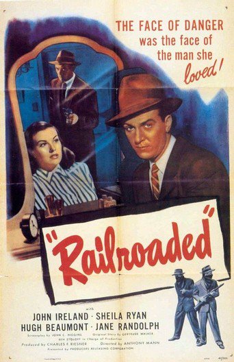 Poster for the movie "Railroaded!"