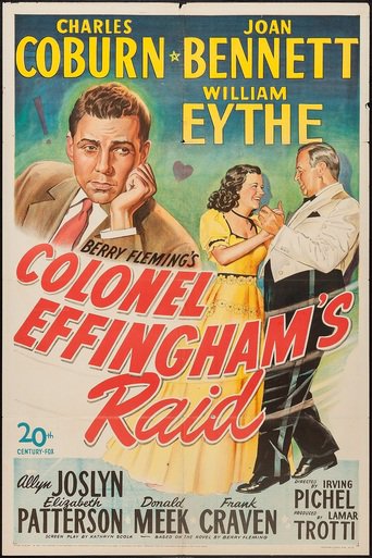 Poster for the movie "Colonel Effingham's Raid"