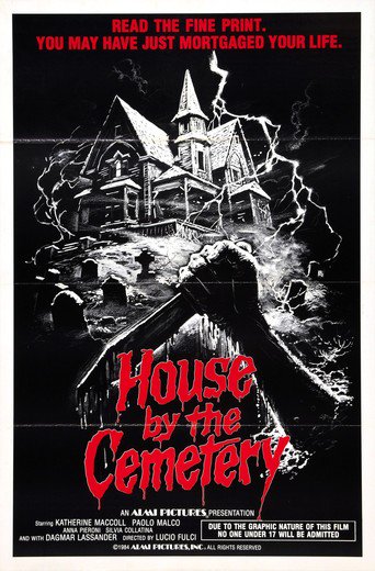 Poster for the movie "The House by the Cemetery"