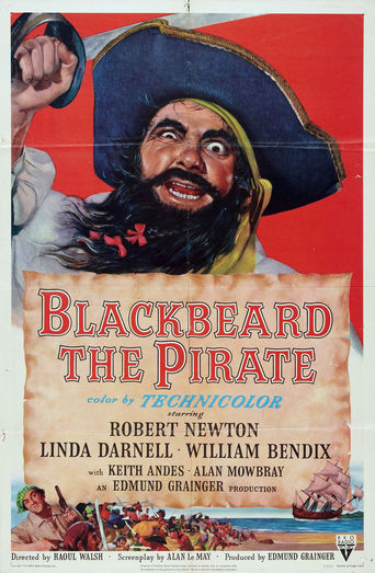 Poster for the movie "Blackbeard, the Pirate"