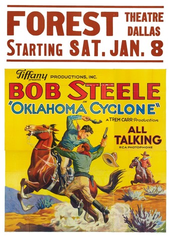 Poster for the movie "The Oklahoma Cyclone"