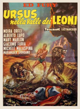 Poster for the movie "Ursus in the Valley of the Lions"
