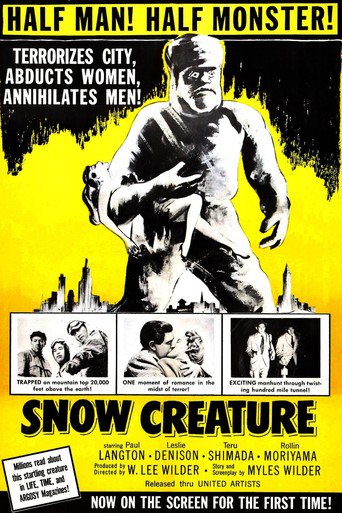 Poster for the movie "The Snow Creature"
