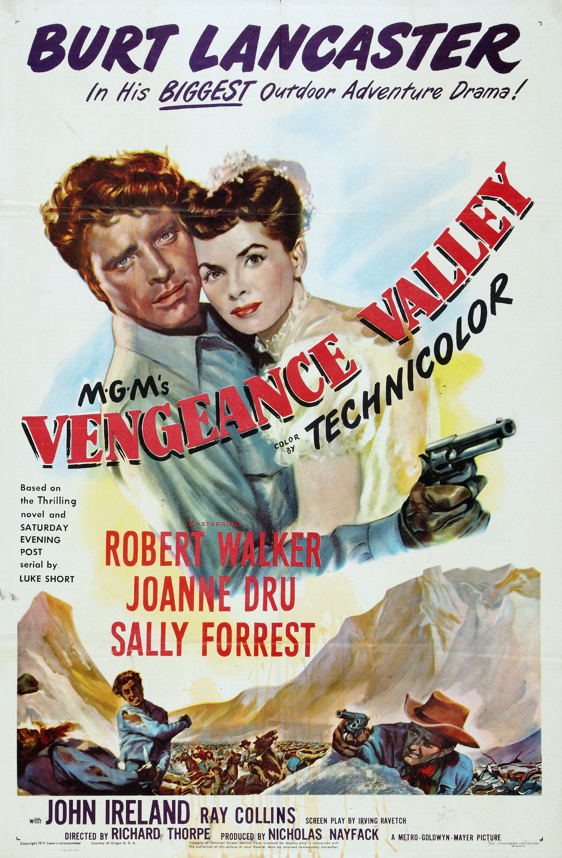 Poster for the movie "Vengeance Valley"