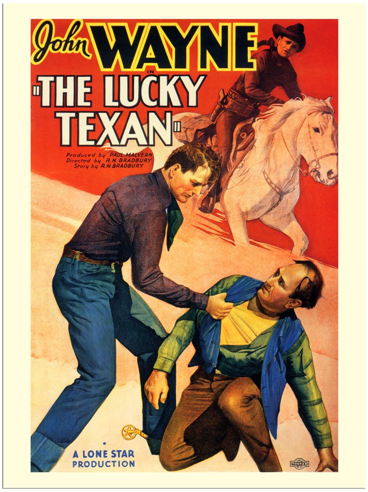 Poster for the movie "The Lucky Texan"