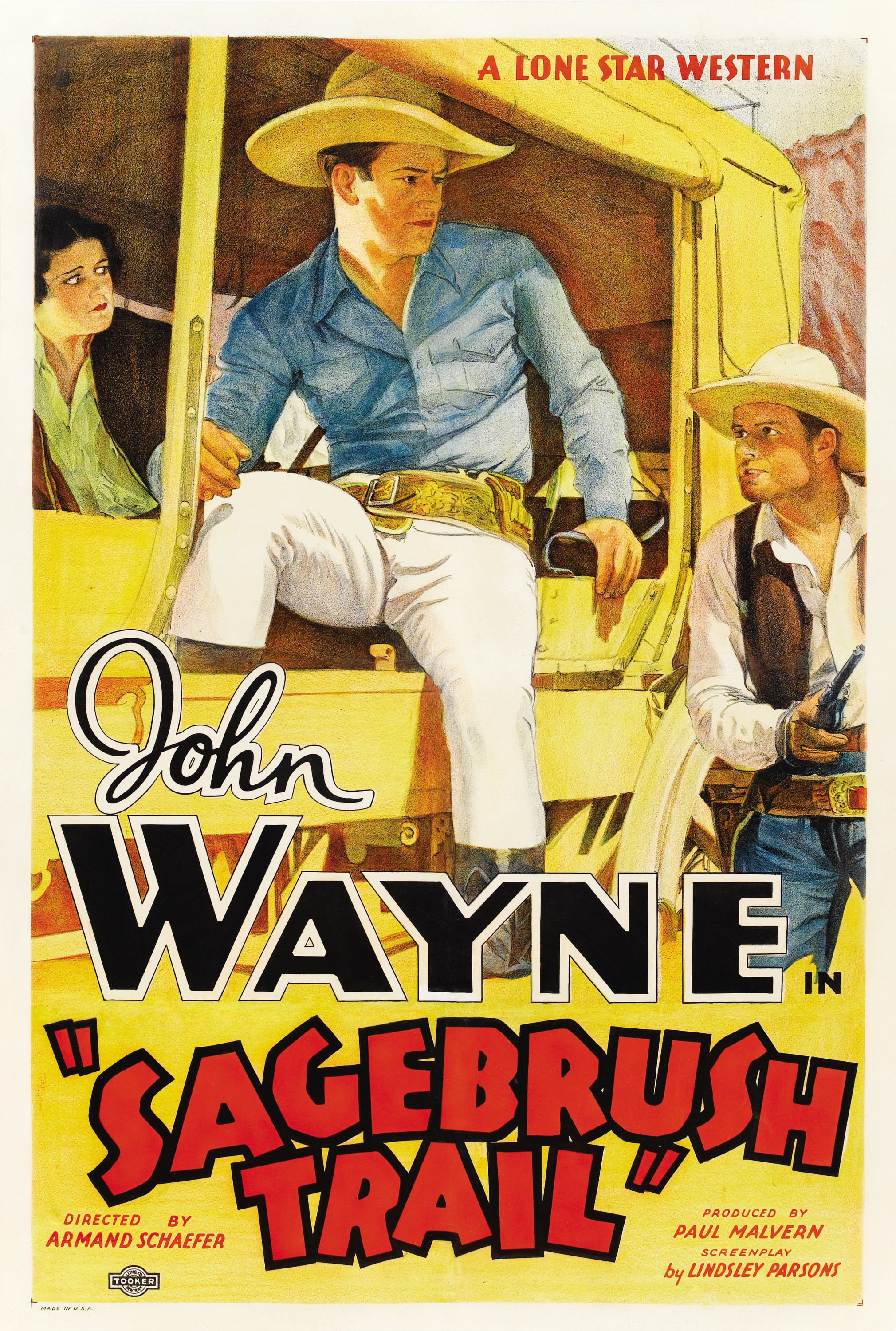 Poster for the movie "Sagebrush Trail"