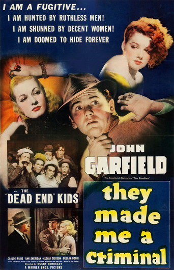 Poster for the movie "They Made Me a Criminal"
