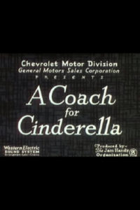 Poster for the movie "A Coach for Cinderella"