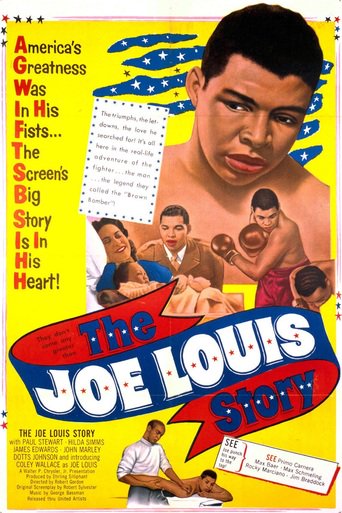 Poster for the movie "The Joe Louis Story"