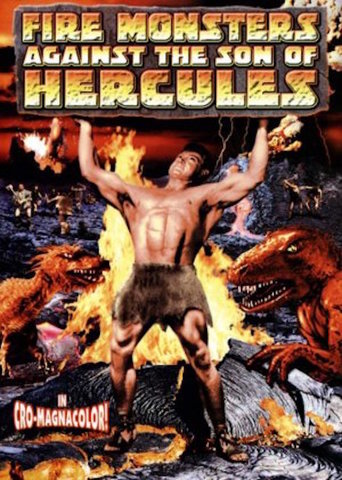 Poster for the movie "Fire Monsters Against the Son of Hercules"