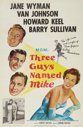 Poster for the movie "Three Guys Named Mike"