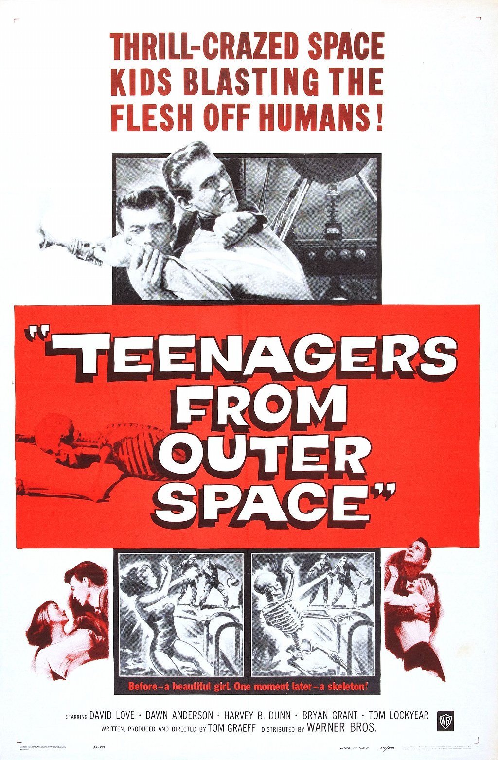 Poster for the movie "Teenagers from Outer Space"