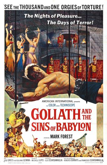 Poster for the movie "Goliath and the Sins of Babylon"