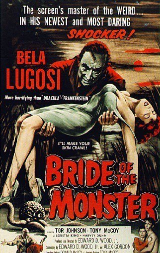 Poster for the movie "Bride of the Monster"