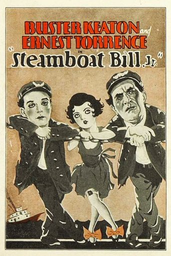 Poster for the movie "Steamboat Bill, Jr."