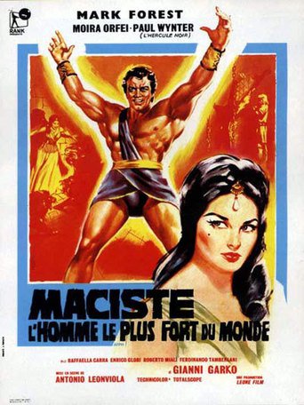 Poster for the movie "Mole Men Against the Son of Hercules"