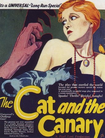 Poster for the movie "The Cat and the Canary"