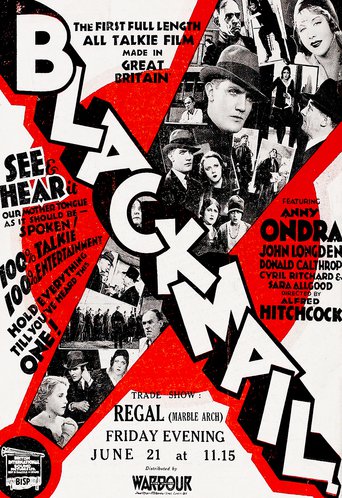 Poster for the movie "Blackmail"