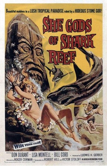 Poster for the movie "She Gods of Shark Reef"