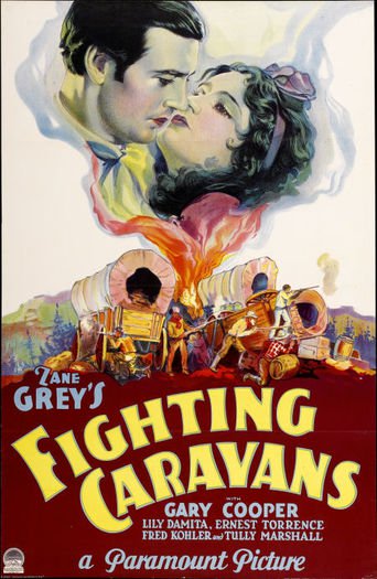 Poster for the movie "Fighting Caravans"