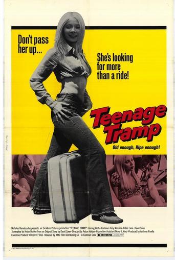 Poster for the movie "Teenage Tramp"